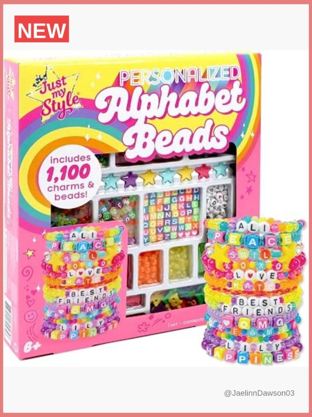 1000+ Beads Charms Craft Kit Jewelry Making Set